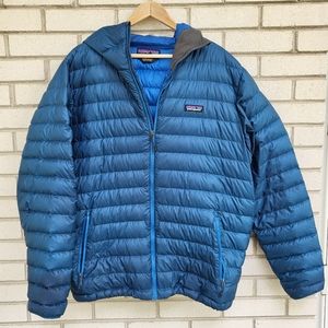 Patagonia Sweater Jacket Down Men's M's blue XL